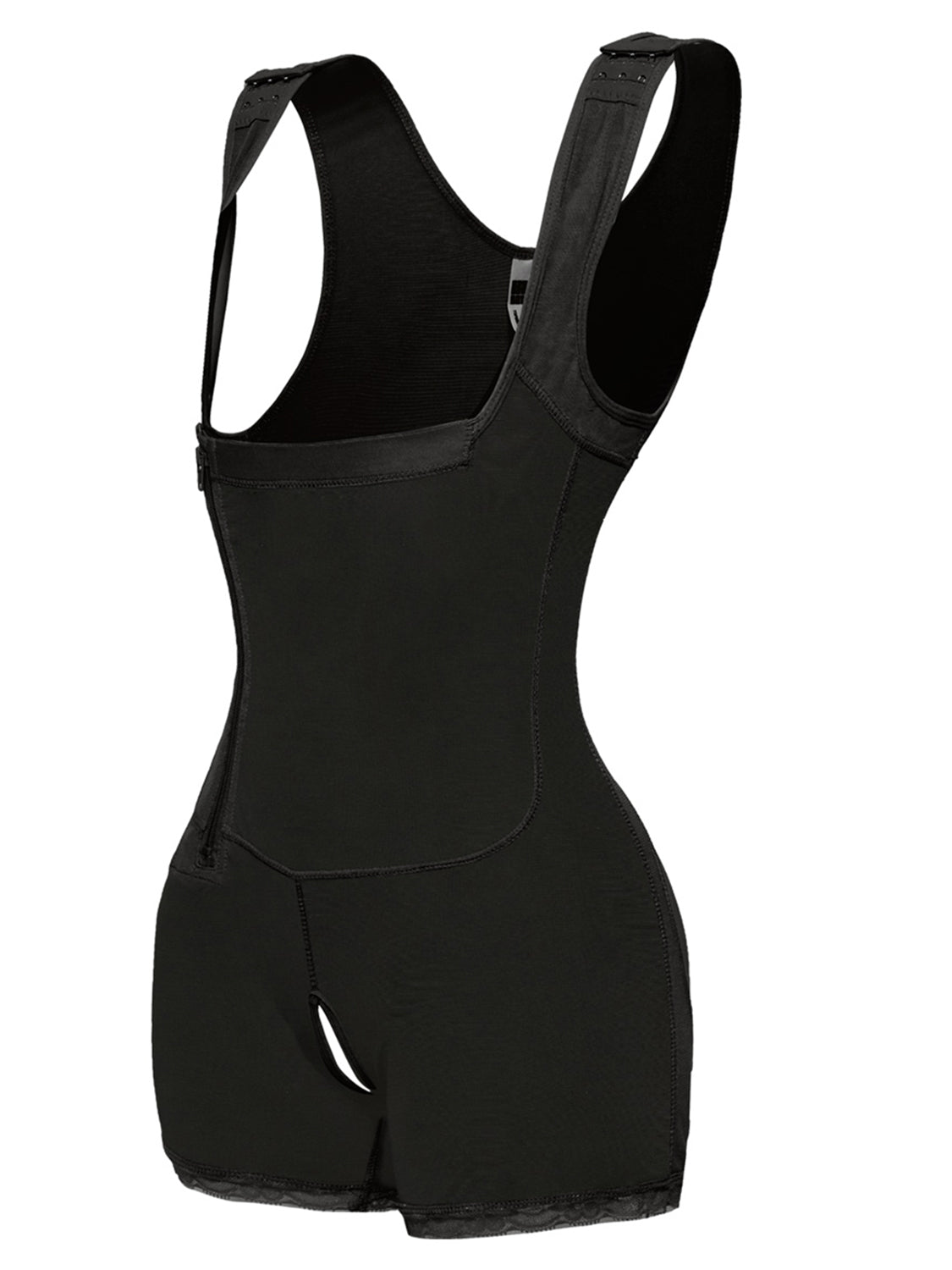 Shorts Side Zip Up Strap Shapewear