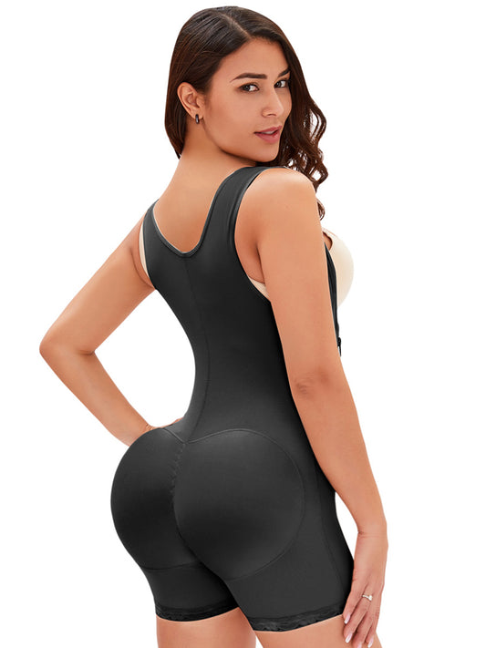 Shorts Side Zip Up Strap Shapewear