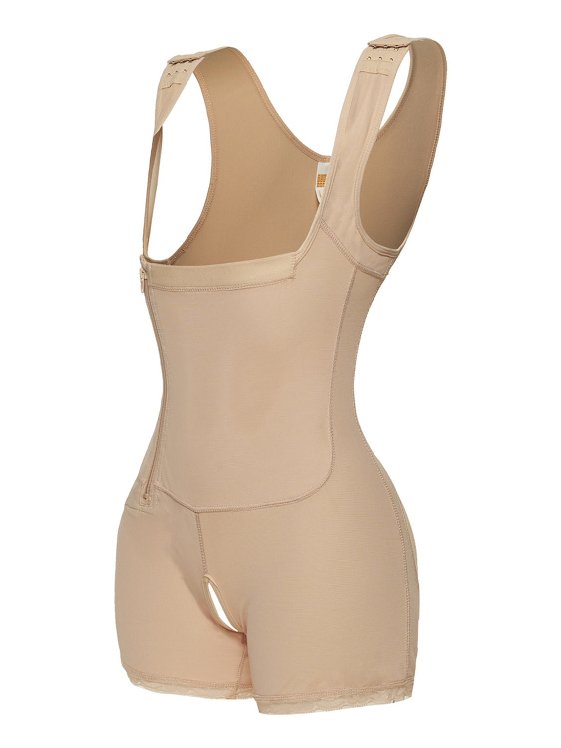 Shorts Side Zip Up Strap Shapewear